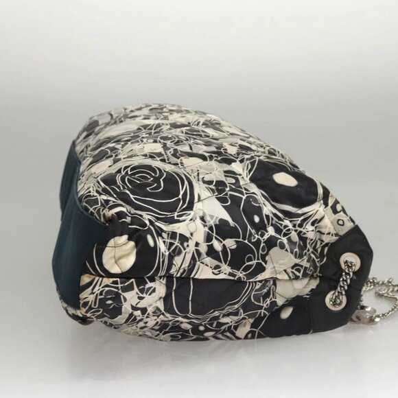 CHANEL Matelasse Chain Shoulder Bag Silk Black CC - Picture 6 of 14